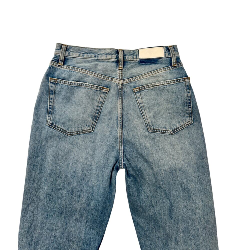RE/DONE 70s Stove Pipe Jeans Women's 29 Straight Leg Retro Festival Boho 90s Raw - Picture 2 of 16